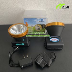 Đèn đội đầu A5 Jasper pin sạc bền, công suất 25W (Đèn led đội đầu thiết kế nhỏ gọn, có sạc và dây đeo đi kèm, công suất hoạt động 25W)