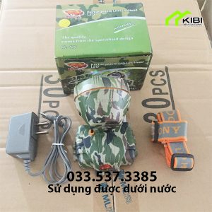 Đèn pin đội đầu KL - 178 sáng mạnh, dùng được ở dưới nước (Đèn pin chính hãng có 2 chế độ sáng cùng phần đèn soi điều chỉnh được)