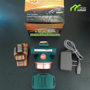 Đèn pin siêu sáng mini KL - 108 pin sạc bền, chống nước (Đèn pin siêu sáng mini có phần đế đèn được thiết kế có thể tách rời)