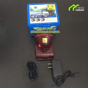 Đèn pin đeo đầu ML - 6C chip led siêu bền, chống nước tốt