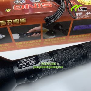 Đèn pin cầm tay Wasing 403 bền đẹp, 3 chế độ sáng (Đèn pin chống nước có thiết kế phần cầm tay chống trượt, nút điều khiển dạng bấm dễ sử dụng)