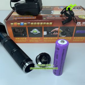 Đèn pin cầm tay Wasing 403 bền đẹp, 3 chế độ sáng (Đèn pin siêu sáng sử dụng pin sạc dung lược lớn, siêu bền)