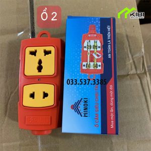 Ổ cắm điện 2 lỗ Hinoki chất lượng cao, chịu tải 6000W Ổ cắm điện 2 lỗ Hinoki chất lượng cao, chịu tải 6000W