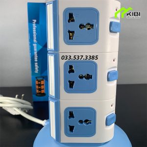 Ổ cắm điện 3 tầng tích hợp cổng usb sạc nhanh