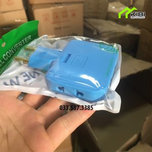 Ổ cắm chuyển đổi thông minh, công suất chịu tải 2200W (Ổ cắm điện không dây có tích hợp 3 ổ cắm 2 chân)