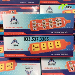 Ổ điện 4 lỗ Hinoki thiết kế không dây, chịu tải cao