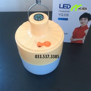 Bóng đèn led sạc pin tích điện YQ - H8 công suất 80W, có la bàn