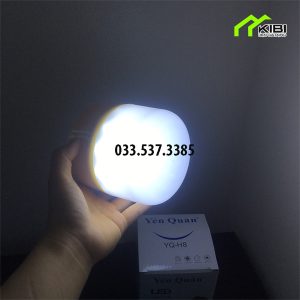 Bóng đèn led sạc pin tích điện YQ - H8 công suất 80W, có la bàn