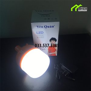 Bóng đèn tích điện YQ - 802 công suất lớn, 3 chế độ sáng (Đèn led tích điện cung cấp ánh sáng mạnh, hỗ trợ chiếu sáng khi mất điện)
