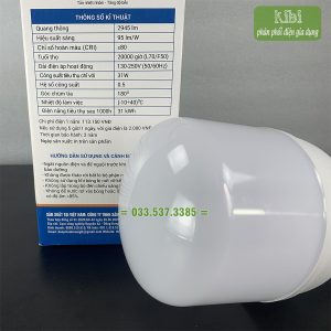 Bóng điện led 10W G8 sáng mạnh, tiêu thụ điện năng thấp (Bóng điẹn led 10W có khả năng tiết kiệm điện năng tốt hơn so với các loại bóng thông thường)