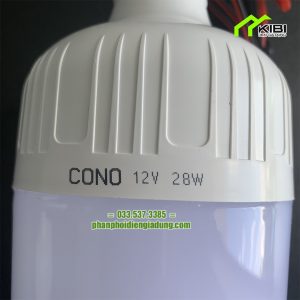 Bóng led trụ kẹp bình 12V 28W siêu sáng, chip led siêu bền (Bóng đèn led 12V hoạt động với công suất 28W)