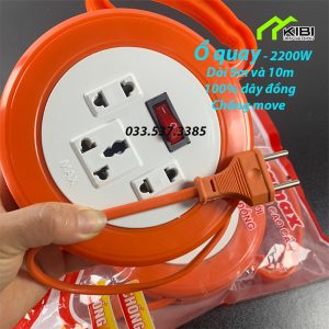 Ổ quay có tay cầm, dây nguồn 5m, công suất 2200W