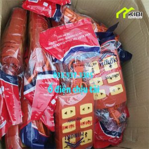 Ổ cắm chịu tải cao Hinoki 6 lỗ cắm, dây nguồn 3m (Ổ cắm chia điện chất lượng cao chịu tải tối đa 6000W)