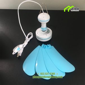 Quạt trần mini đuổi ruồi muỗi 790 bốn cánh, có móc treo (Quạt trần mini 4 cánh có thể tháo rời, tích hợp thêm móc treo và công tắc)
