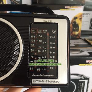Đài radio SW - 701 tần sóng rộng, chất lượng cao (Máy radio cầm tay bắt sóng được đa dạng các chương trình nghe đài)