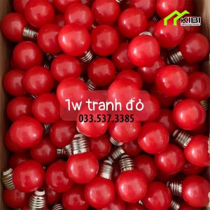Bóng led chanh nhiều màu sắc công suất 1W (Bóng led búp chanh siêu sáng, tiết kiệm điện với công suất 1w)