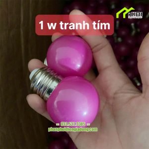 Bóng led chanh nhiều màu sắc công suất 1W Bóng led chanh nhiều màu sắc công suất 1W