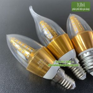Bóng đèn led nến trang trí đui xoáy e14, e27 Bóng đèn led nến trang trí đui xoáy e14, e27
