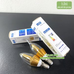 Bóng đèn led nến trang trí đui xoáy e14, e27 Bóng đèn led nến trang trí đui xoáy e14, e27
