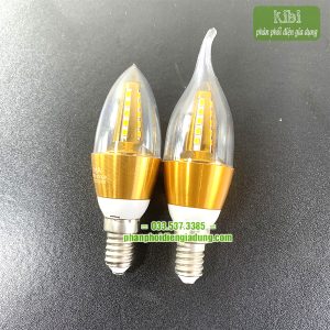 Bóng đèn led nến trang trí đui xoáy e14, e27 Bóng đèn led nến trang trí đui xoáy e14, e27