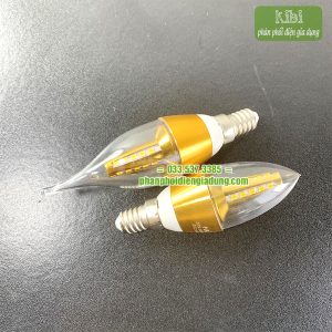 Bóng đèn led nến trang trí đui xoáy e14, e27 Bóng đèn led nến trang trí đui xoáy e14, e27