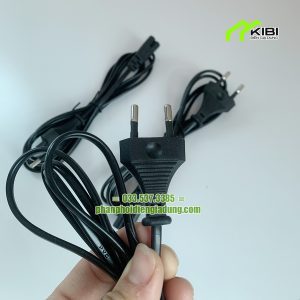 Dây nguồn số 8 công suất chịu tải 1500W (Dây đài có phần phích cắm là phích cắm 2 chân tròn)