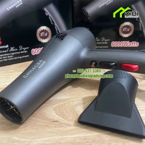 Máy sấy tóc công suất lớn CHHACBA X3 công suất 6000W (Máy sấy tóc tạo kiểu có tích hợp đầu sấy hẹp giúp tạo kiểu nhanh)