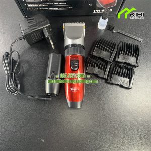 Bộ tông đơ cắt tóc PH - 8088 chạy êm, không tiếng ồn (Bộ tông đơ cắt tóc bao gồm 1 tăng đơ, pin dự phòng, sạc, 4 cữ cắt, dầu tra và chổi vệ sinh)