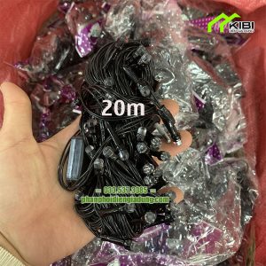 Đèn nháy 20m chống nước, siêu bền, nhiều chế độ nháy (Đèn nháy 20m loại dây đen kiểu bóng lục giác)