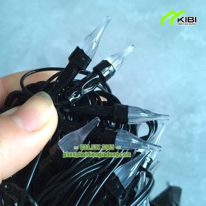 Đèn nháy led đủ màu 10m kim cương nhọn (Đèn nháy led đủ màu 10m có các bóng led nhỏ hình kim cương nhọn)