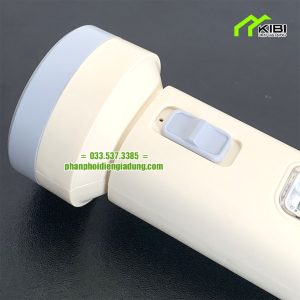 Đèn pin sạc điện DP - 9162 thiết kế nhỏ gọn, đa năng (Đèn pin sạc điện có thiết kế nút điều khiển dạng gạt lên, xuống)