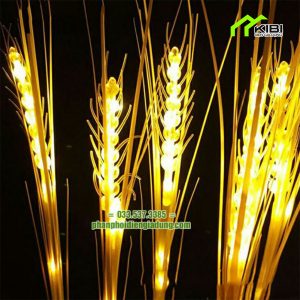 Đèn trang trí hình bông lúa, bó 10 bông, sáng vàng Đèn trang trí hình bông lúa, bó 10 bông, sáng vàng