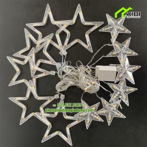 Đèn nháy mành hình ngôi sao dây dài 5m Đèn nháy mành hình ngôi sao dây dài 5m