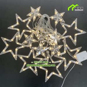 Đèn nháy mành hình ngôi sao dây dài 5m Đèn nháy mành hình ngôi sao dây dài 5m