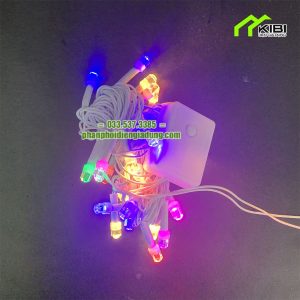 Đèn nháy kim cương 5m kiểu dây trắng (Đèn nháy nhiều màu có ánh sáng rực rỡ thích hợp trang trí những quán cafe, trà tranh,...)