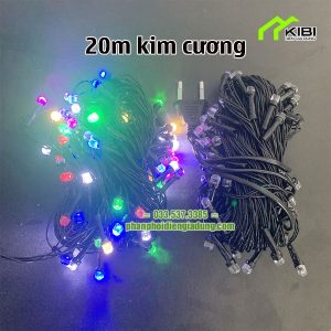 Đèn nháy 20m chống nước, siêu bền, nhiều chế độ nháy (Dây đèn nháy trang trí có 2 loại ánh sáng là sáng vàng và đủ màu)