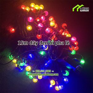 Dây bóng đèn trang trí dài 15m, đa dạng kiểu bóng