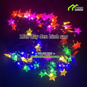 Dây bóng đèn trang trí dài 15m, đa dạng kiểu bóng