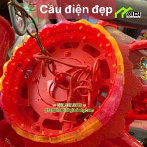 Cầu điện xoay 360 thiết kế đèn lồng đỏ kích thước 60cm Cầu điện xoay 360 thiết kế đèn lồng đỏ kích thước 60cm
