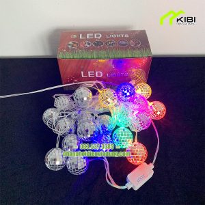 Đèn nháy hình cầu pha lê cao cấp dây dài 5m Đèn nháy hình cầu pha lê cao cấp dây dài 5m