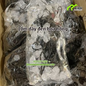 Dây đèn trang trí kiểu dây đen loại 10m Dây đèn trang trí kiểu dây đen loại 10m