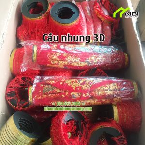 Đèn lồng trang trí cây loại 3D kích thước 60cm (Quả cầu trang trí tết có thể gấp gọn lại dễ dàng)