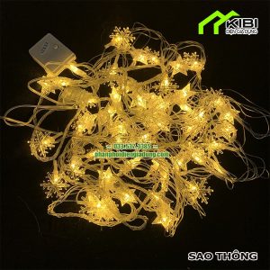 Đèn nháy đẹp dây dài 10m, sáng vàng