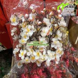 Combo túi 10 cành đào lụa, cành mai lụa (Combo túi 10 cành đào lụa, cành mai lụa chất lượng cao)