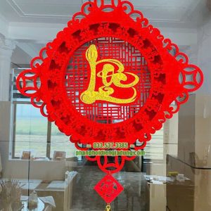 Sét đồ trang trí năm mới nỉ nhung hình vuông Sét đồ trang trí năm mới nỉ nhung hình vuông
