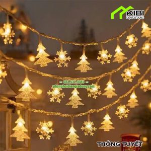 Đèn nháy đẹp dây dài 10m, sáng vàng