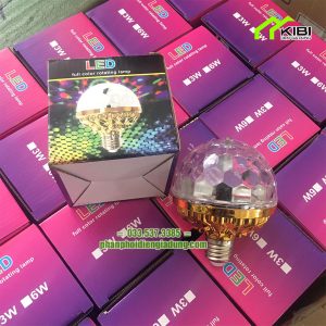 Đèn nháy theo nhạc led cầu mini dạng quay đui (Đèn led cầu xoay có thiết kế đẹp, sử dụng đui xoáy e27)
