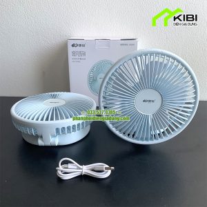 Quạt tích điện gấp gọn KM - F0396 loại 5 cánh, 3 tốc độ gió (Quạt sạc điện có thiết kế nhỏ gọn, có thể gấp gọn được)