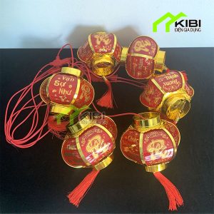 Đèn lồng trang trí D22 dây dài 5m