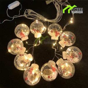 Đèn nháy rủ bóng cầu ông già tuyết trang trí noel Đèn nháy rủ bóng cầu ông già tuyết trang trí noel
